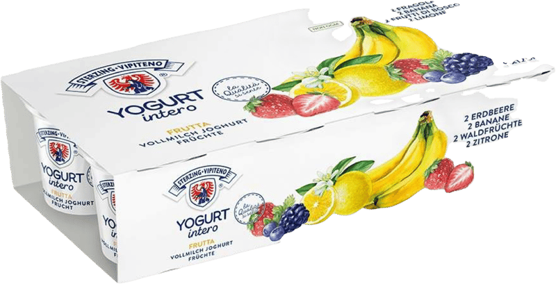 Sterzing Joghurt 8er Waldfrucht/Banane/Zitrone/Erdbeer