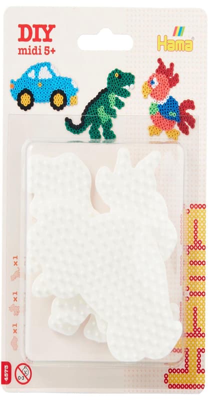 Hama Pen Boards Car/Dino/Parrot 3 Pieces Blister Pack