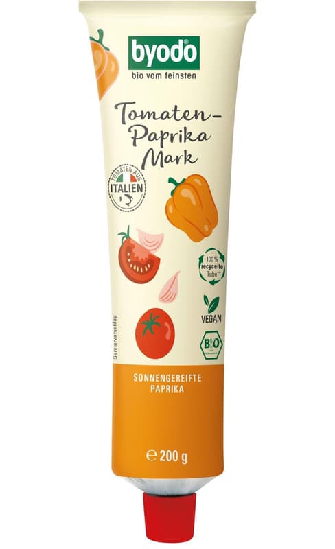 Byodo Organic Tomato-Pepper Paste Double Fruit