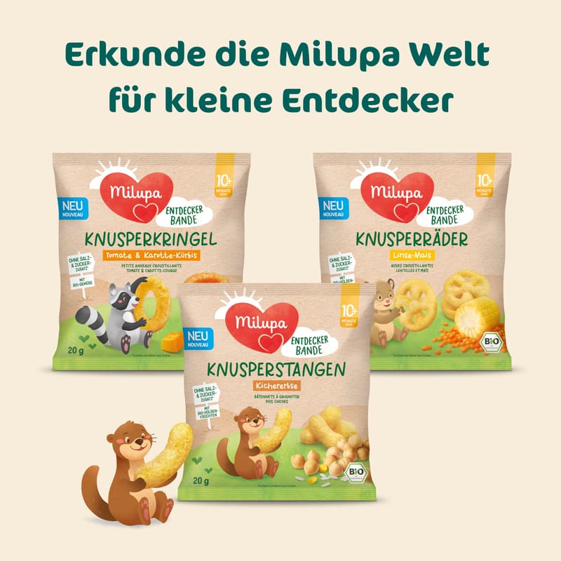 Milupa Entdeckerbande – Chickpea Crispy Sticks