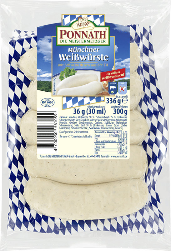 Munich weißwurst with Händmaier mustard