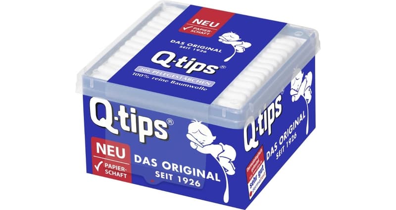 Q-Tips Pflegestäbchen mit Papierschaft