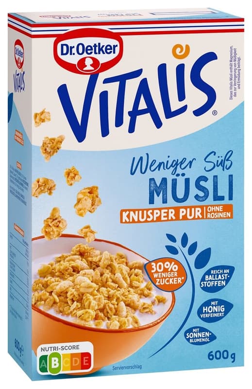 Vitalis Less Sweet Crunchy Pure
