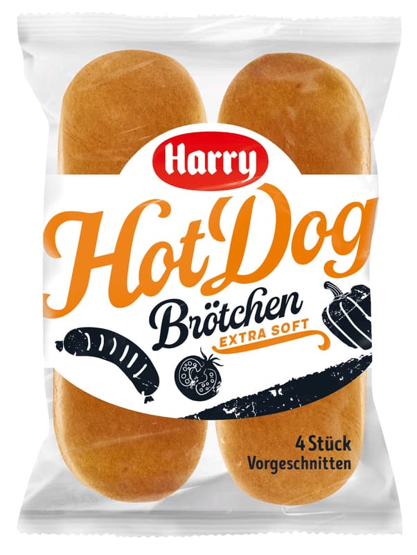 Harry Hot Dog Buns 4 pieces