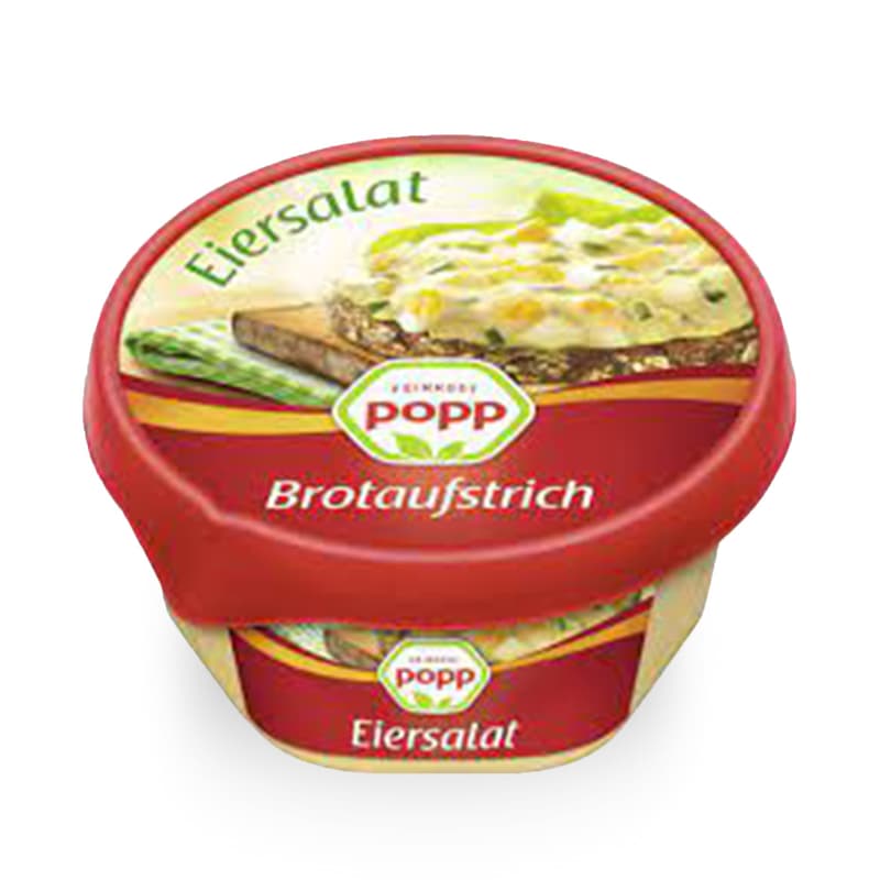 Popp Brotaufstrich Eiersalat mit Schnittlauch verfeinert