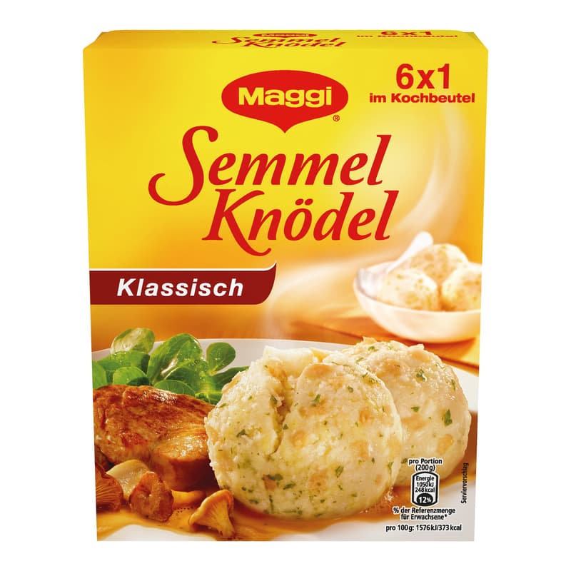 Maggi Bread Dumplings Classic, 6 x 1 in a cooking bag