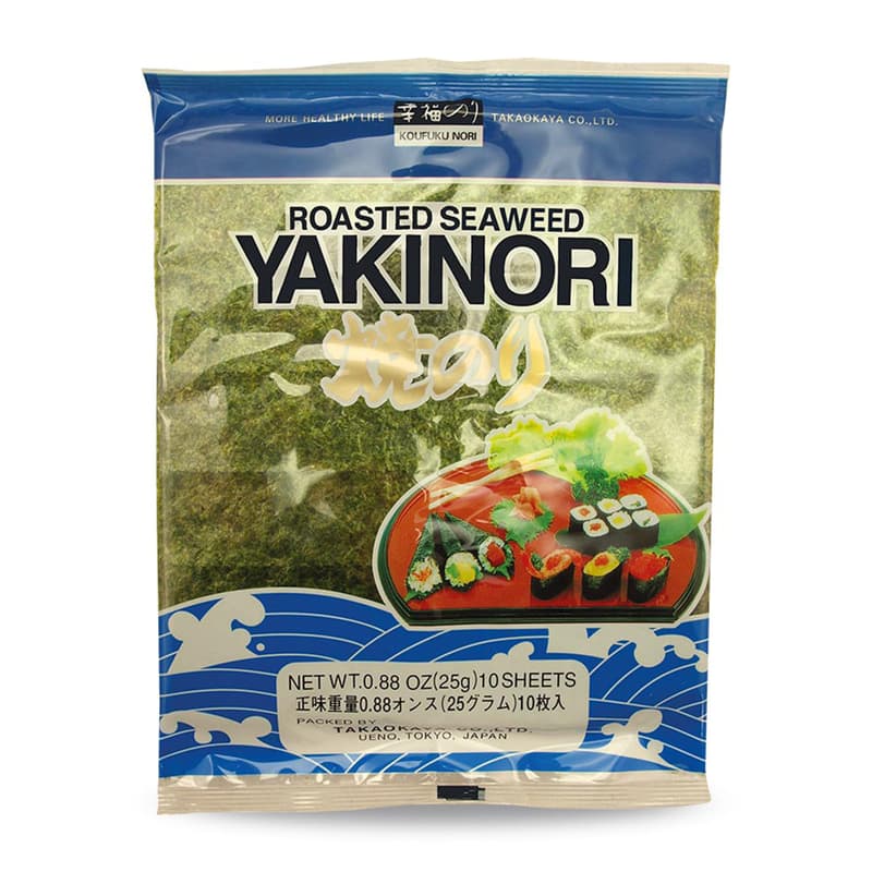 Takaokaya Seealgen, geröstet (Yaki Nori) 10 Blatt