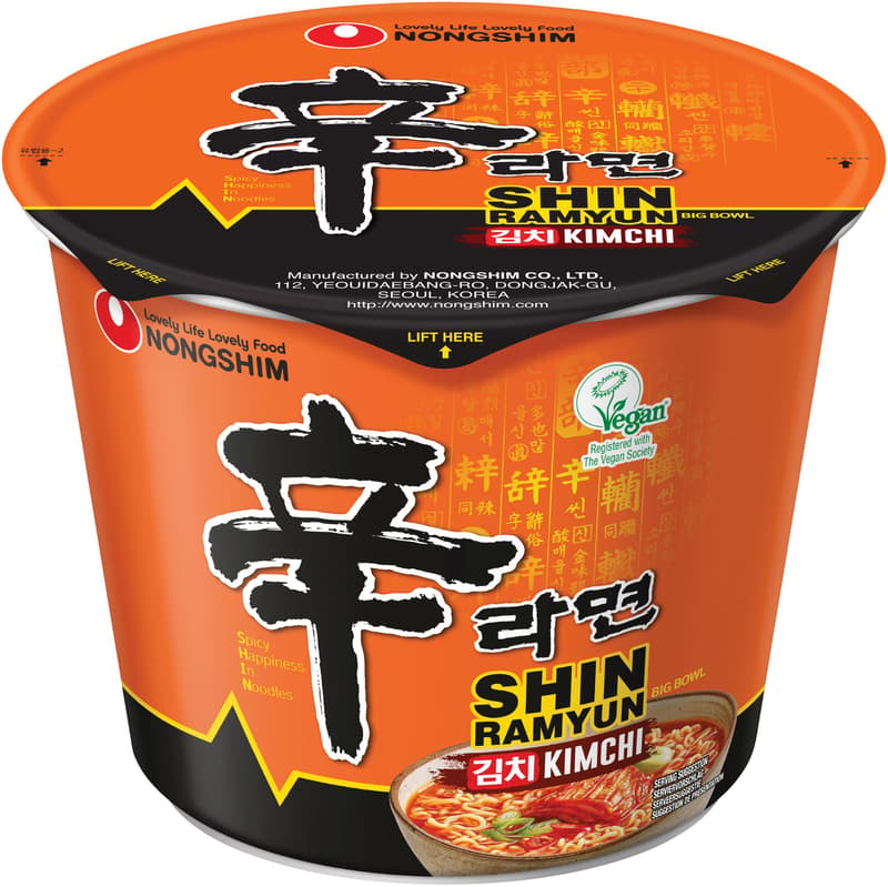 Nongshim Instant Cup Noodles Big Bowl Kimchi