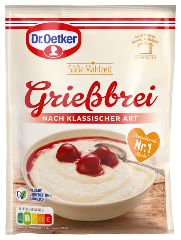 Dr. Oetker semolina pudding classic style