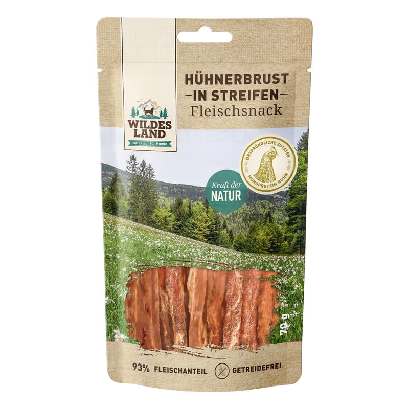 Wildes Land Hühnerbrust in Streifen