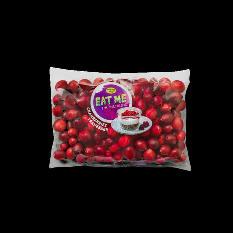 Cranberries, in the bowl