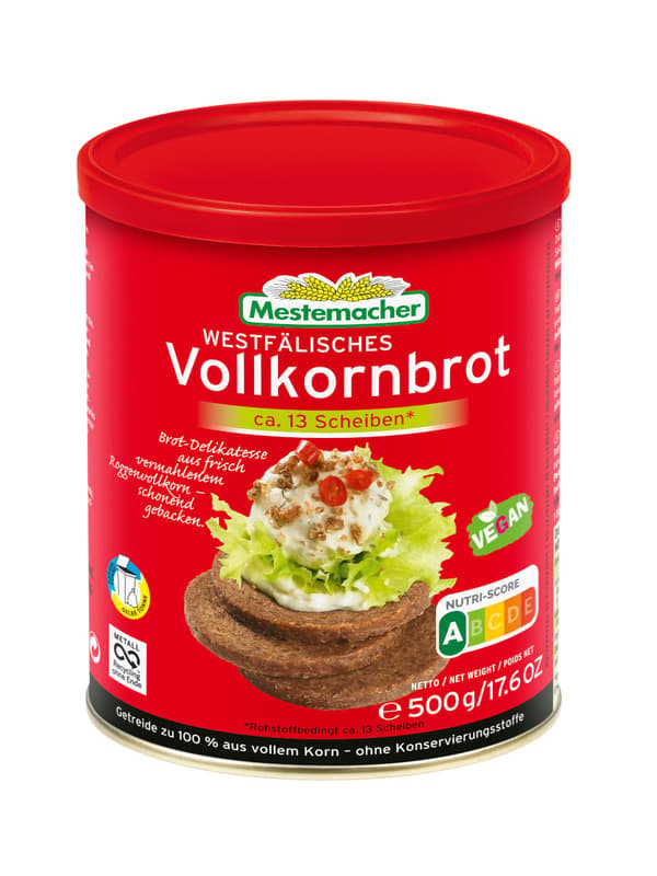 Mestemacher Westphalian wholemeal bread/ tin