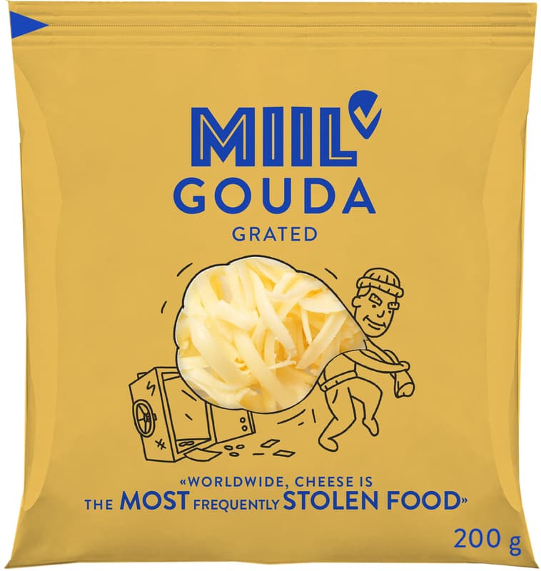 Miil Gouda gerieben