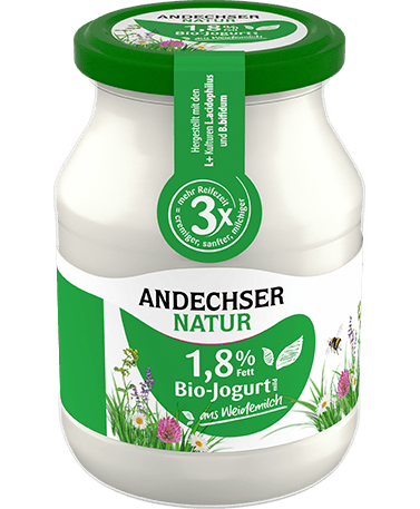 Andechser BIO fettarmer Jogurt mild 1. 8% (Mehrweg)