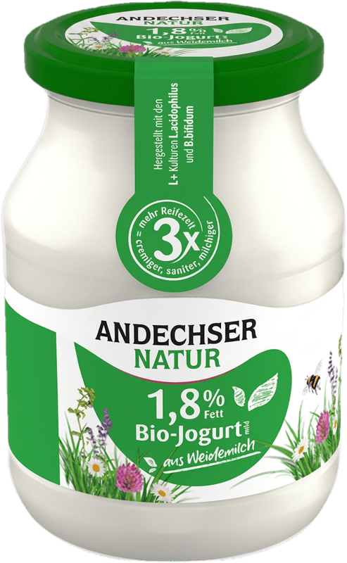 Andechser BIO fettarmer Jogurt mild 1. 8% (Mehrweg)