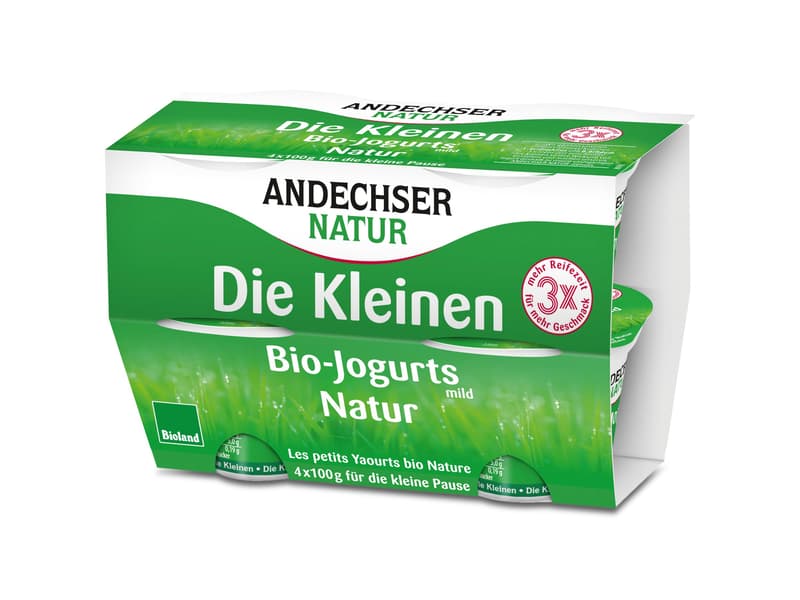 Andechser The Little Ones Organic Yoghurts Natural 3.8% 4x100g