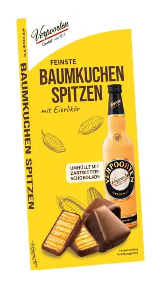 Kuchenmeister Verpoorten feinste Baumkuchenspitzen Eierlikör