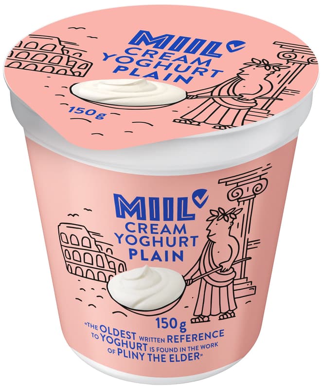 Miil cream yoghurt natural 10%