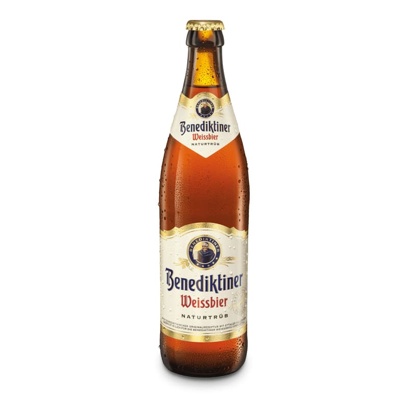 Benediktiner Hefe-Weißbier Naturally Cloudy Box 20 x 0.5 l (REFILLABLE)