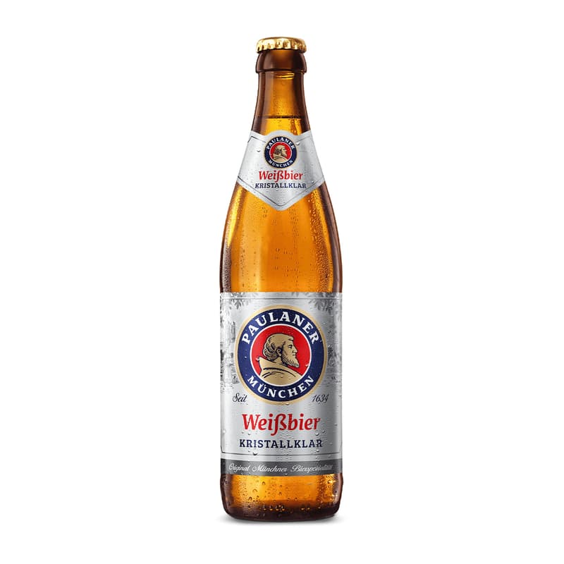 Paulaner Weißbier Kristallklar Kiste 20x0,5 l (MEHRWEG)