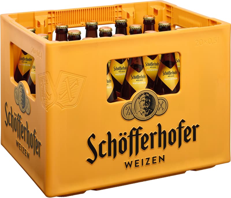 Schöfferhofer Weizen Naturally Cloudy Box 20x0.5 l (REFILLABLE)