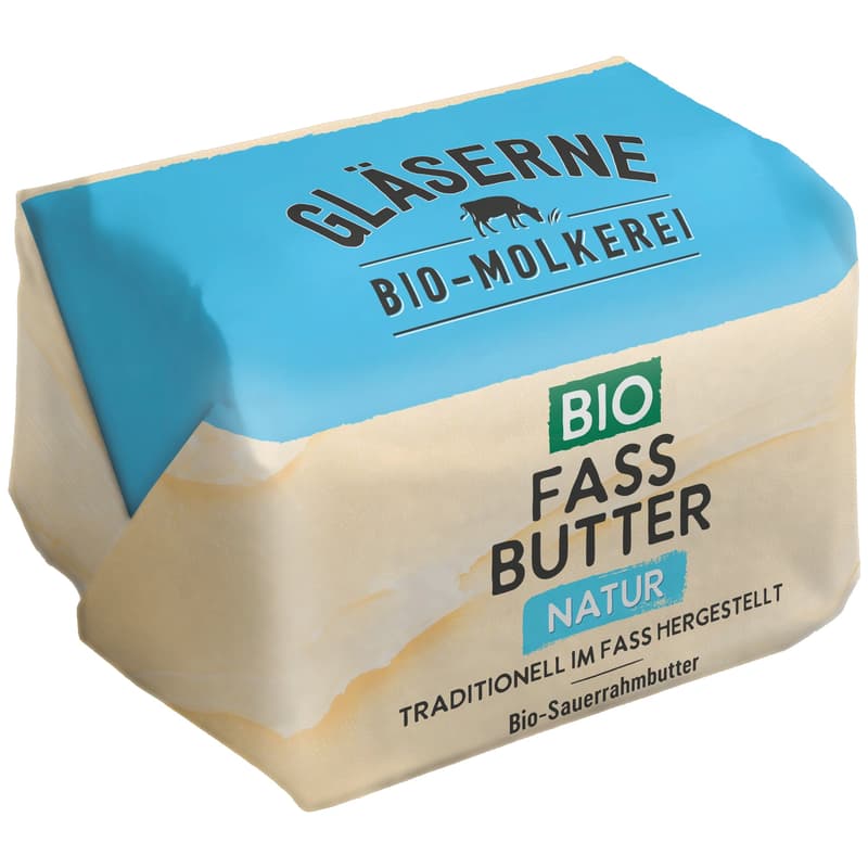 Gläserne Molkerei Organic Barrel Butter, natural