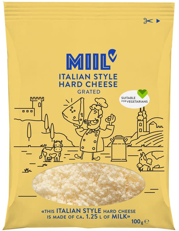 Miil hard cheese grated