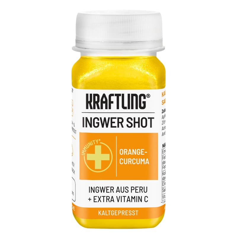 Kraftling Ingwer Shot Orange Curcuma