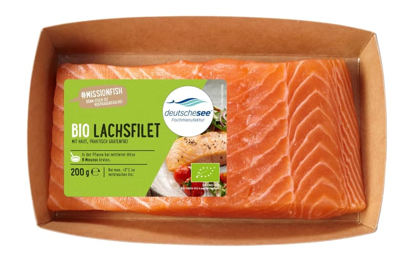 German Sea Organic Salmon Fillet with Skin