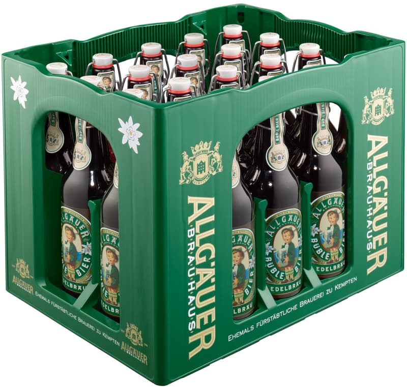 Allgäuer Büble Bier Edelbräu crate 20x0,5 l (MOREWEG)