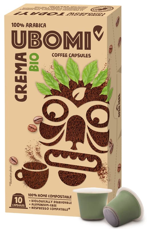 Ubomi BIO Caffe Crema 100% Arabica 10 Nespresso kompatible Kapseln