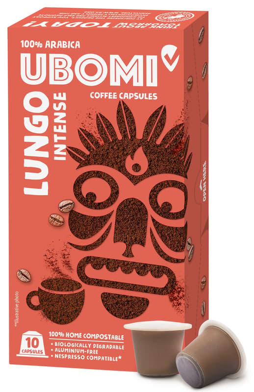 Ubomi Lungo Intense 100% Arabica 10 Nespresso compatible capsules