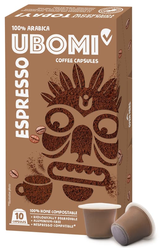 Ubomi Espresso 100% Arabica 10 Nespresso kompatible Kapseln