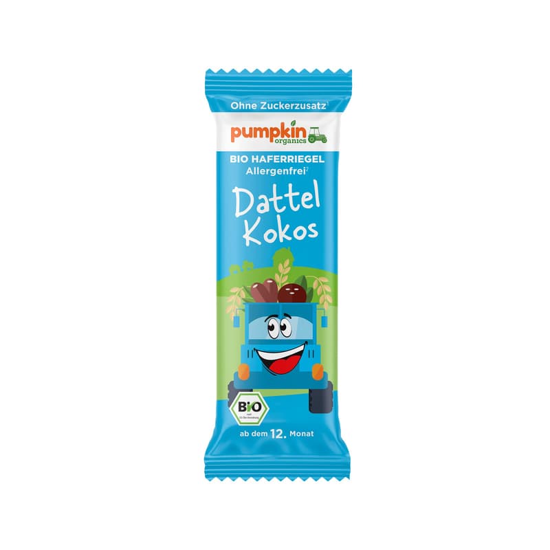 Pumpkin Organics/ Bio Bars with Oats, Dates & Coconut