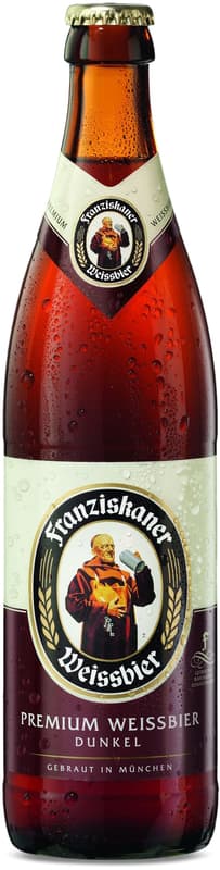 Franziskaner Hefe-Weissbier Dunkel Kiste 20x0,5 l (MEHRWEG)