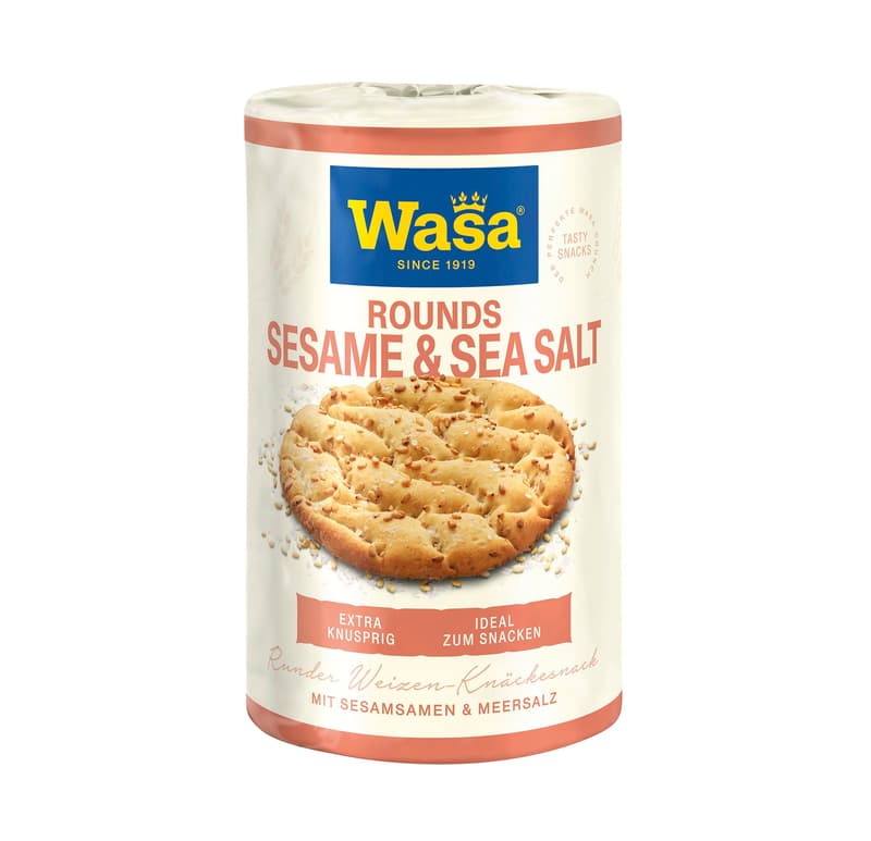 WASA Tasty Snacks Rounds Sesame & Sea Salt