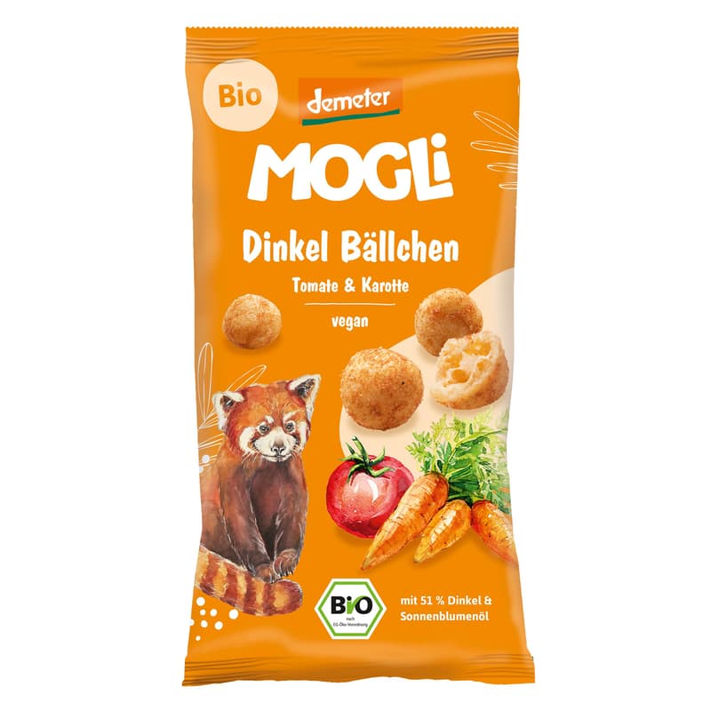 Mogli Demeter spelt balls tomato