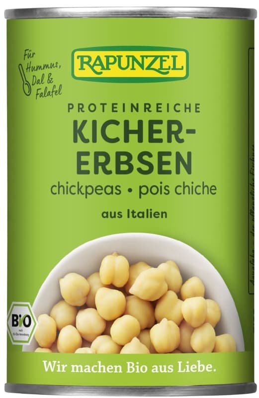 Rapunzel BIO chickpeas in a can