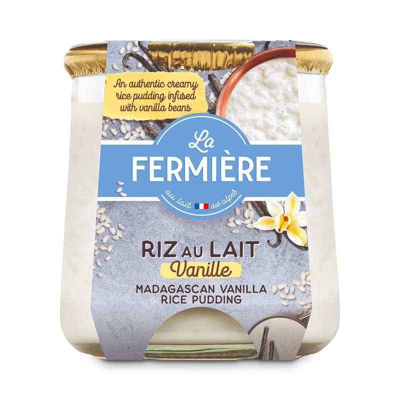 La Fermière rice pudding with vanilla