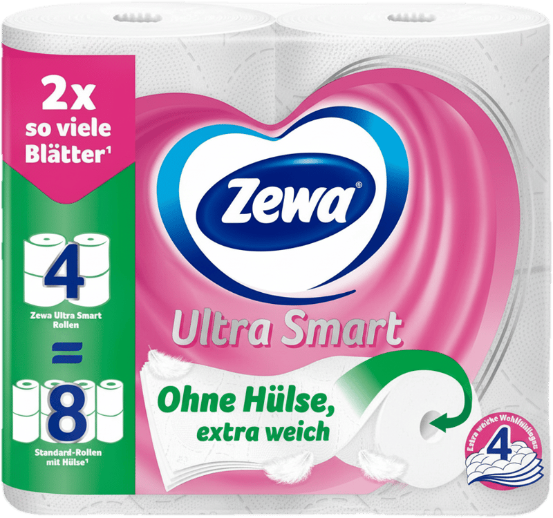 Zewa Ultra Smart 4x280 Blatt 4-lagig