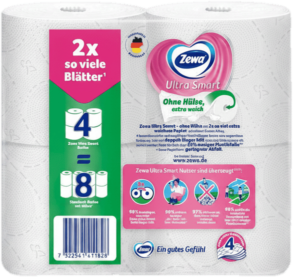 Zewa Ultra Smart 4x280 Blatt 4-lagig