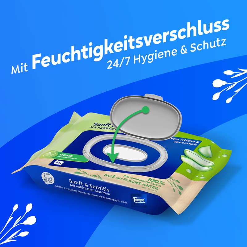 Tempo Sanft & Sensitiv Toilettentücher