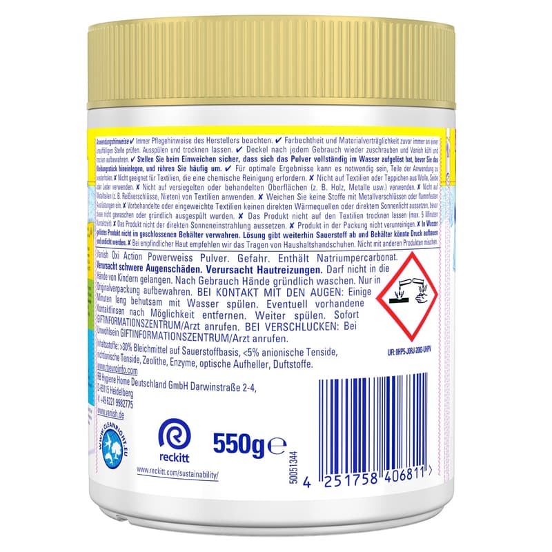 Vanish Gold Oxi Action Pulver Powerweiss