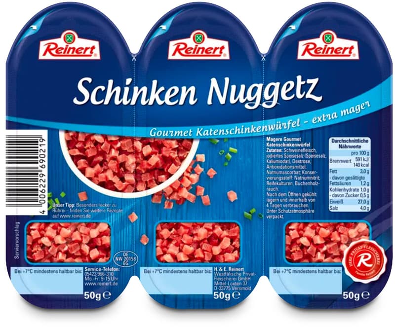 Reinert Schinken Nuggetz extra mager