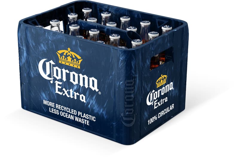 Corona Extra Premium Lager Crate made from marine waste 20x0,355 l (MOREWEG)