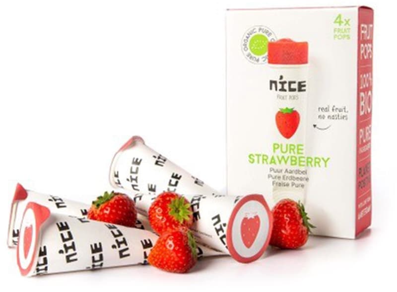 Nice BIO Fruit Pops Pure Erdbeere 4 x 60 ml Quetschtüte