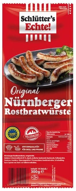 Schlütter's Echte Original Nürnberger Rostbratwürste