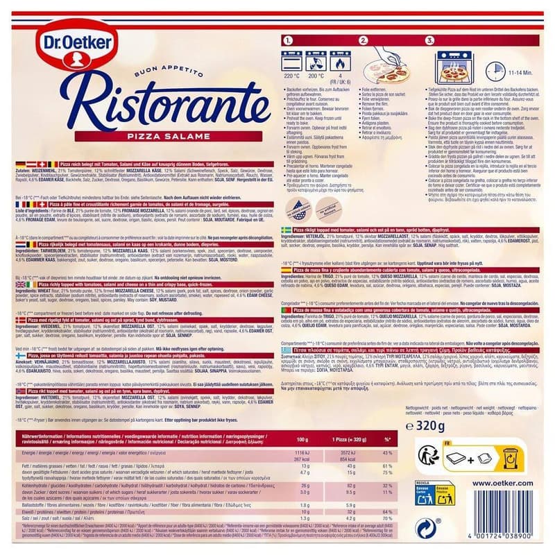 Dr. Oetker Ristorante Pizza Salame