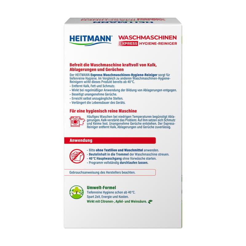 HEITMANN Waschmaschinen Hygiene-Reiniger