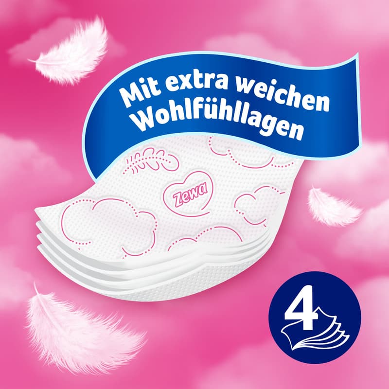 Zewa Ultra Soft Toilettenpapier mit Strohanteil, 4 lagig, 150 Blatt